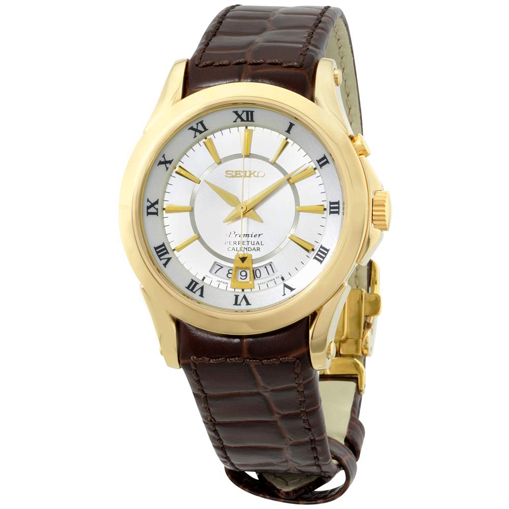 SEIKO Premier Perpetual calendar 腕時計 Men's Seiko Premier Perpetual Calendar Watch : Amazon.in
